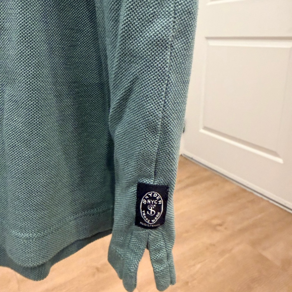 Todd Snyder Sage Green Polo Shirt Mens Large - Picture 5 of 8